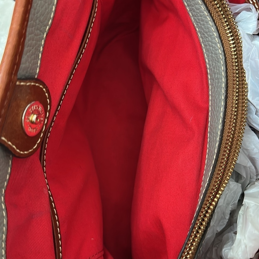 Dooney and Bourke Pebble Grain Brielle gray in color - Picture 9 of 16